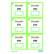 Double & Half Math Write and Wipe Task Cards
